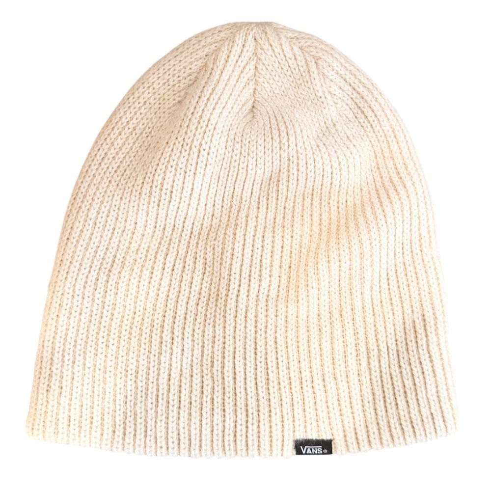 Vans Beige Soft Beanie, 9” X 9”